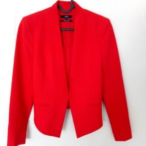 Red tailored blazer